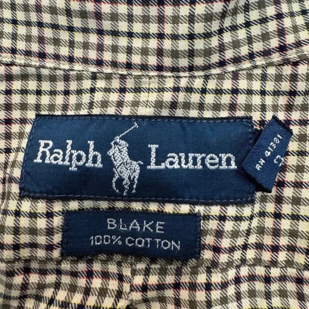 Ralph Lauren Blake Mens XL Plaid Button Down Shirt Cotton Long Sleeve Multi